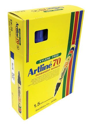 Artline Marker EK70 Perm Bullet Blue 12’s, 1.5mm - Shopping4Africa