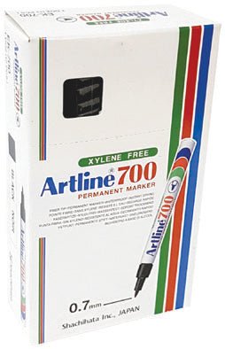 Artline Marker EK700 Permanent Marker 0.7mm Fine Black 12’s - Shopping4Africa