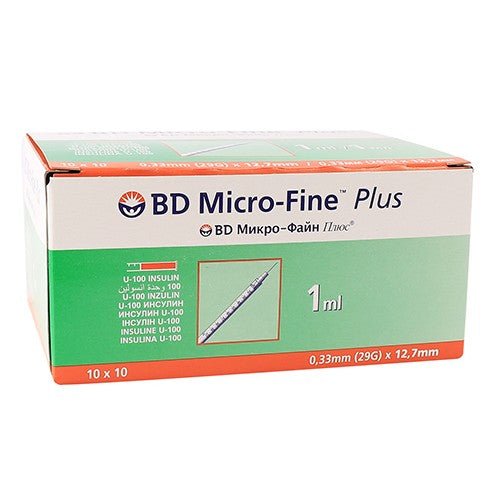 BD MICROFINE+ U100 1ML 29GX12.7MM 100~ - Shopping4Africa