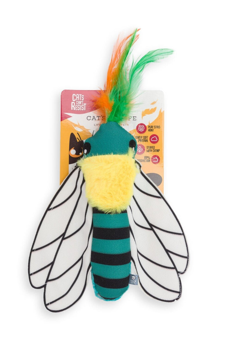Beetle Cat Toy Black W/Feather 18cm - Shopping4Africa