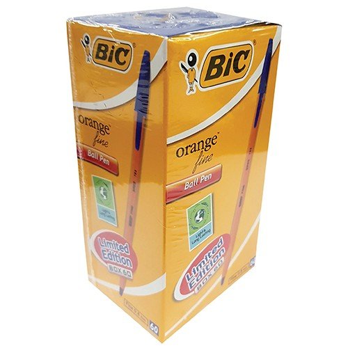 BIC Pen Orange Fine Box of 60 Black/Blue/Red - Shopping4Africa