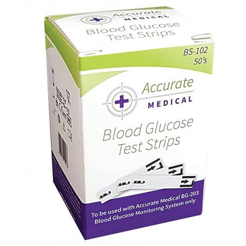 Blood Glucose Test Strips ACCURATE MEDICAL 50 Strips~ - Shopping4Africa