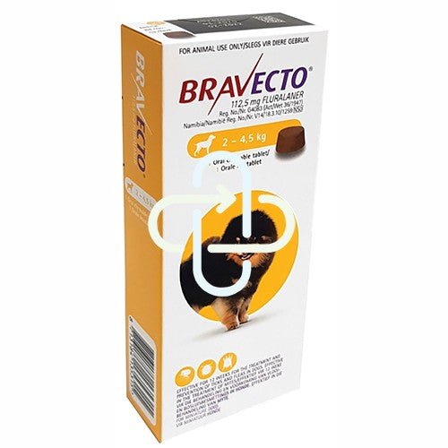 Bravecto Chew Toy Dog 2-4.5KG @1 112.5MG - Shopping4Africa