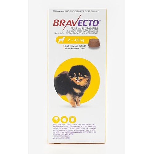 Bravecto Toy Chew (2 - 4.5KG) Yellow - Shopping4Africa
