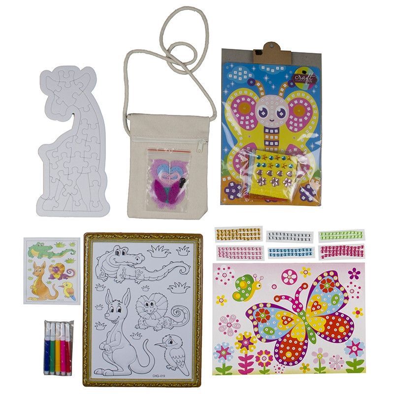 Busy Bag - Mini Arts & Crafts Set GIRL (4-6 Years) Assorted Designs - Shopping4Africa