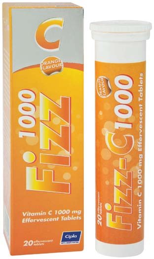 Cipla Fizz-C 1000mg Orange Effervescent Tablets 10’s - Shopping4Africa