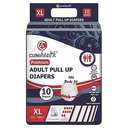 Clini Health Diapers Adult Premium X-Large Pullup 10 - Shopping4Africa