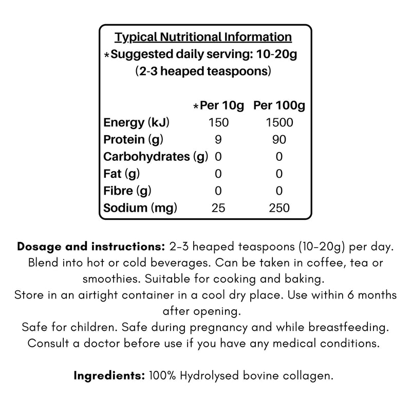 Collagen Powder Natural Nutrileigh - 100% Pure Hydrolised Bovine Collagen - 1kg - Shopping4Africa