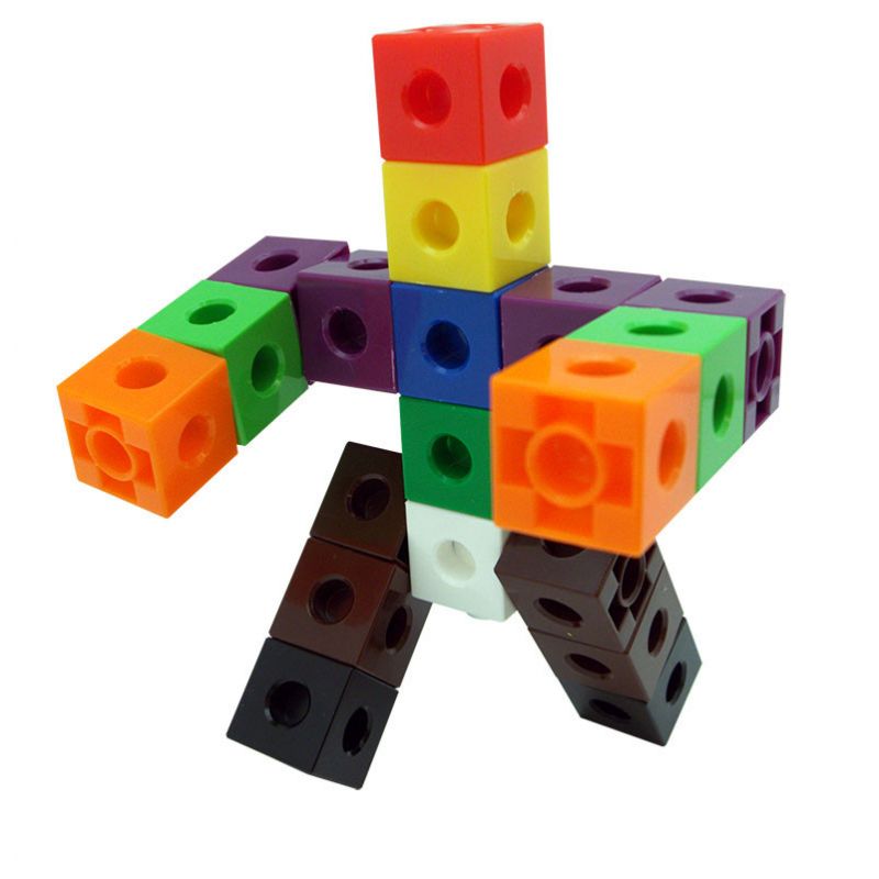 Connect-A-Cube - 2cm (10 Colour, 250pc) Linking Cubes - Shopping4Africa