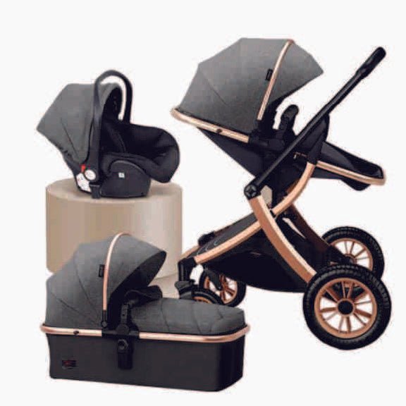 CONTI 3-in- 1 Deluxe Baby Stroller with Car Seat CDBCT-16 - Shopping4Africa