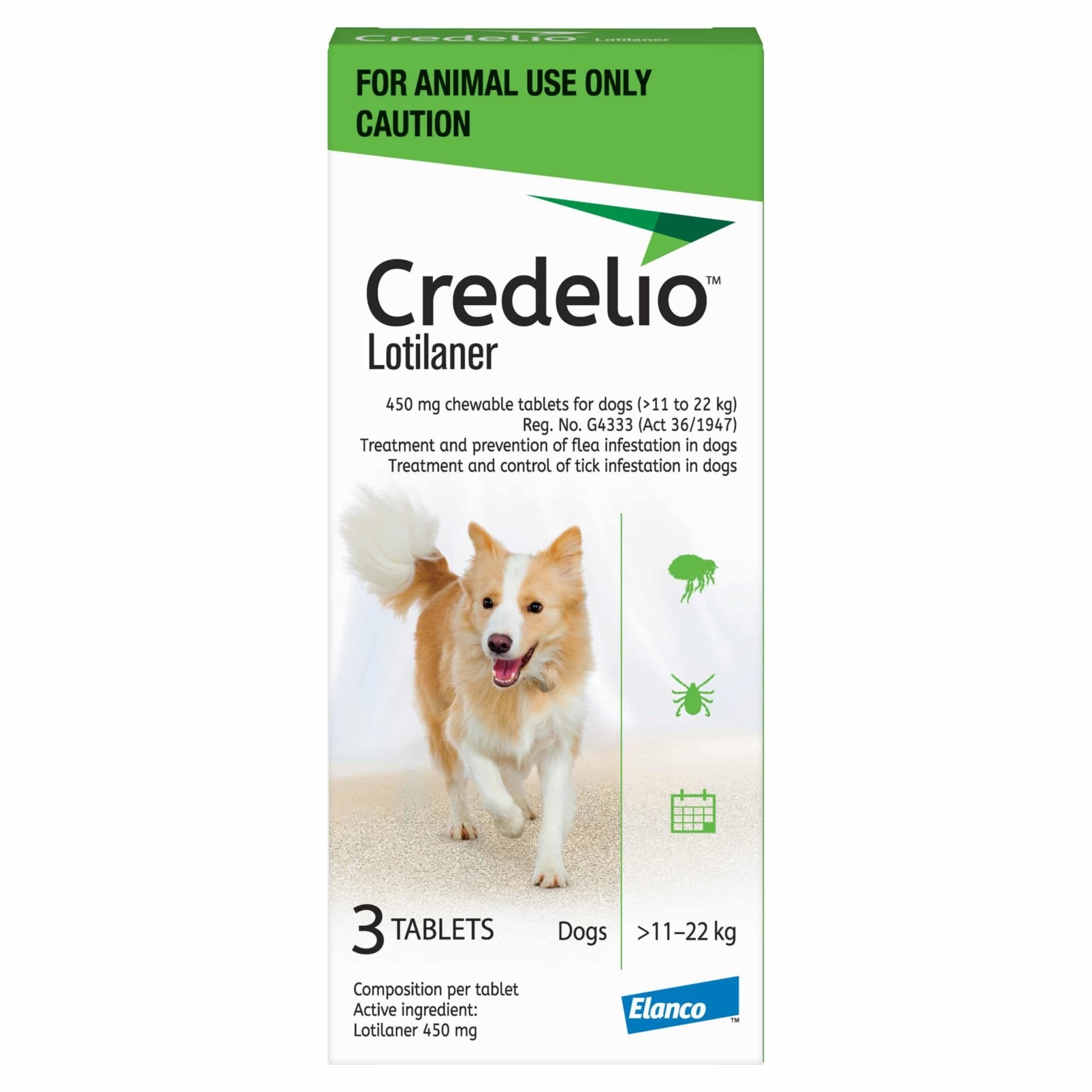 CREDELIO LARGE 450MG (11 - 22KG) GREEN - Shopping4Africa