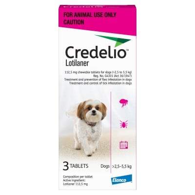 CREDELIO SMALL 112.5MG (2.5 - 5.5KG) PINK - Shopping4Africa