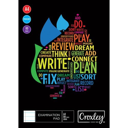 Croxley A4 Exam Pad 80 Sheets Unpunched 1 - Shopping4Africa