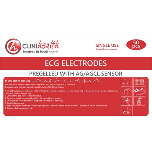 Ecg Electrodes Pre-Gelled Adult Clin 50~ - Shopping4Africa