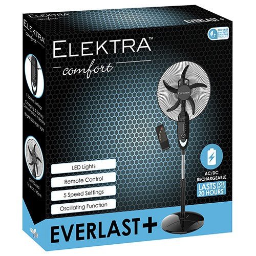 Elektra Everlast Fan- Battery AC/DC - Shopping4Africa