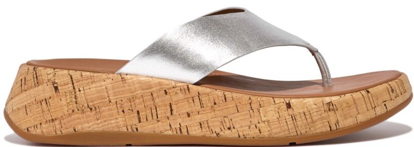 F-Mode Flatform Sandals Silver - Shopping4Africa