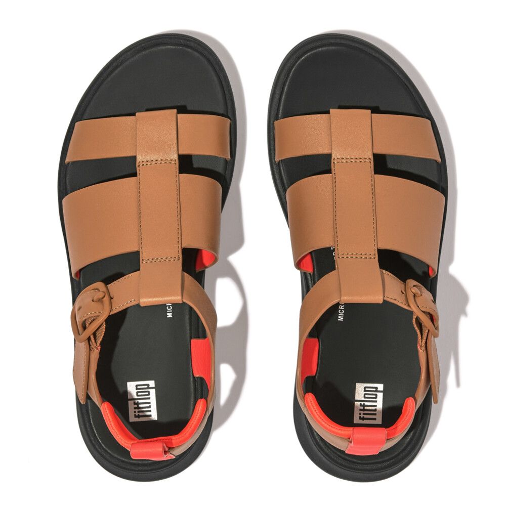 F-Mode L Fisherman Sandal Tan/Org - Shopping4Africa