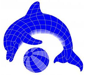 Fibreglass Pool Motif Dolphin & Ball - Shopping4Africa