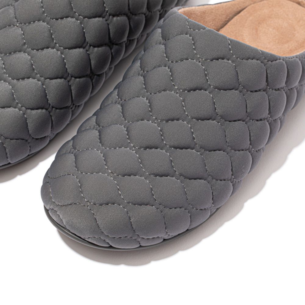 FitFlop Chrissie Padded Slippers Pewter Grey - Shopping4Africa