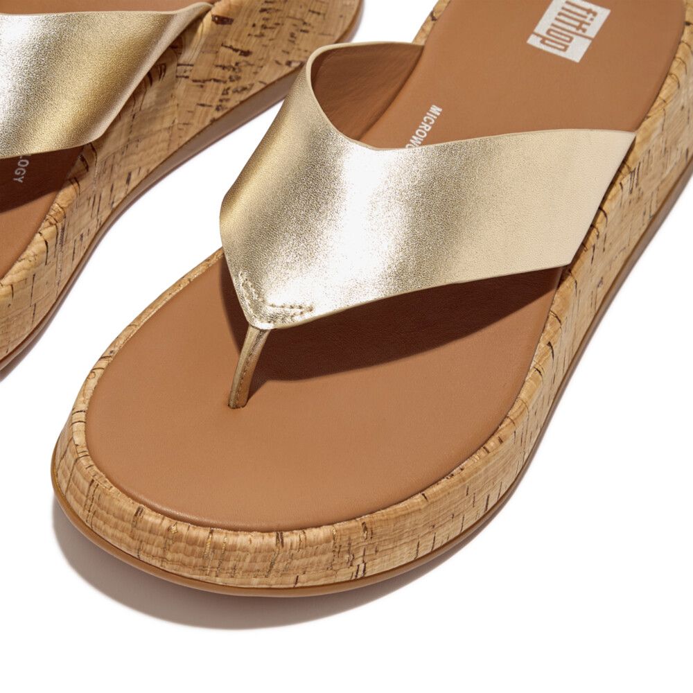 FitFlop F-Mode Flatform Sandals Platino - Shopping4Africa