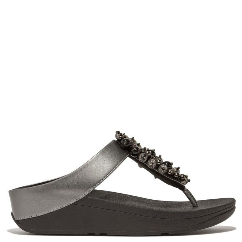 FitFlop Fino Bauble-Bead Pewter Black - Shopping4Africa