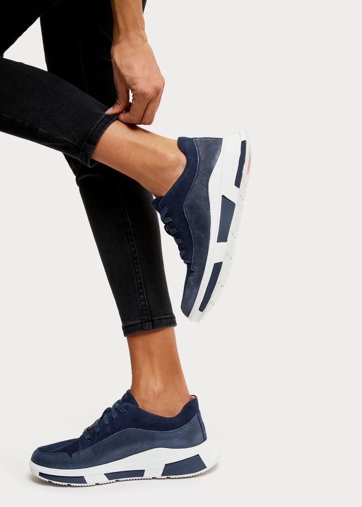 FitFlop Freya Suede Sneaker Midnight Navy - Shopping4Africa