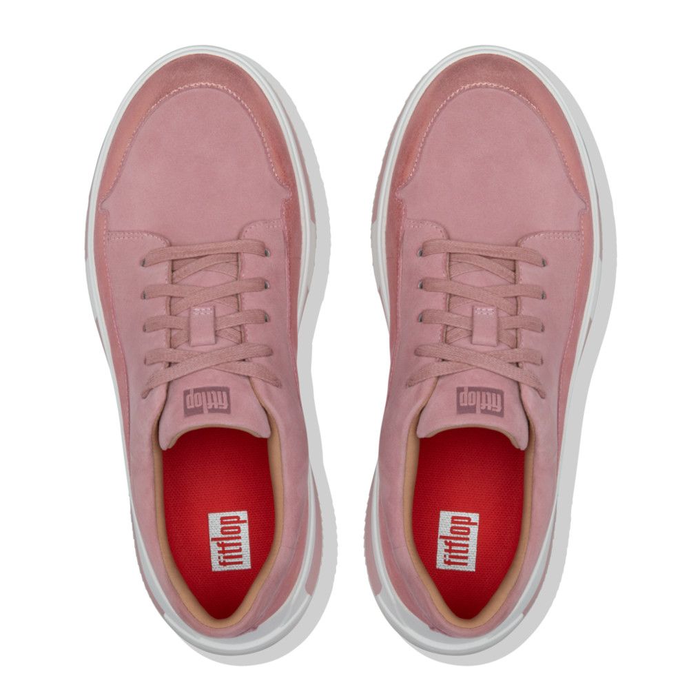 FitFlop Freya Suede Sneaker Soft Pink - Shopping4Africa