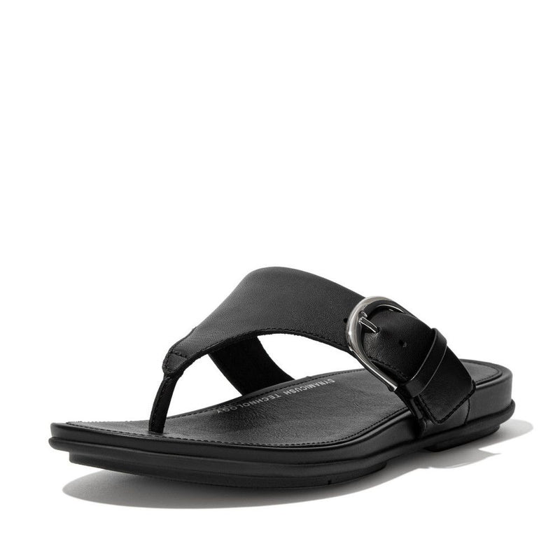 FitFlop Gracie Leather Buckle All Black - Shopping4Africa