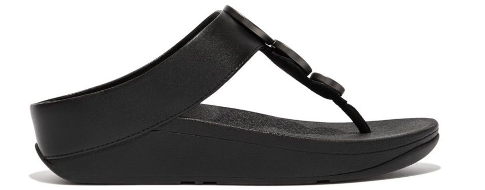 FitFlop Halo Metallic-Trim All Black - Shopping4Africa