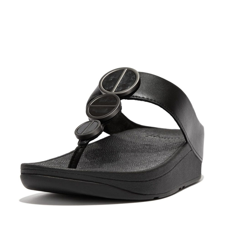 FitFlop Halo Metallic-Trim All Black - Shopping4Africa