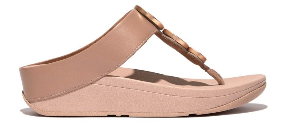 FitFlop Halo Metallic-Trim Beige - Shopping4Africa