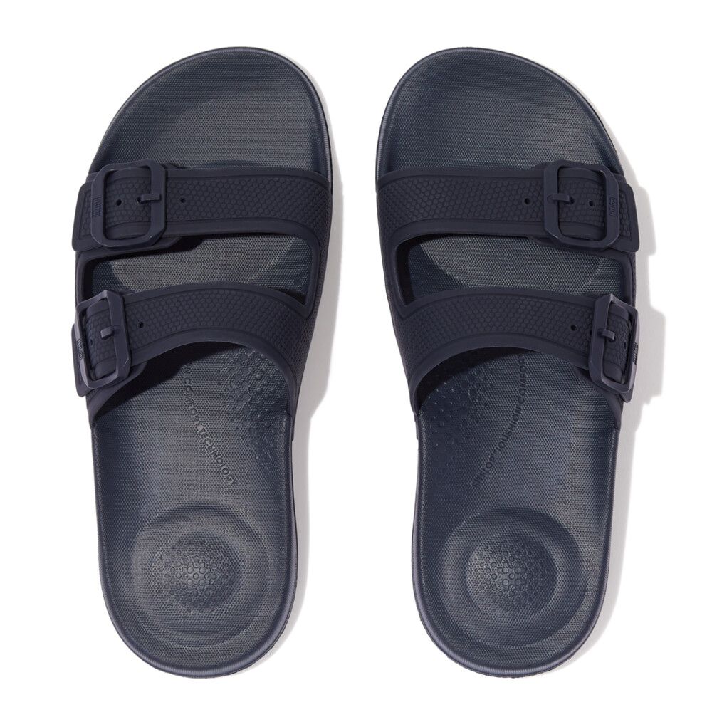 FitFlop iQ Buckle Slides Midnite Navy - Shopping4Africa