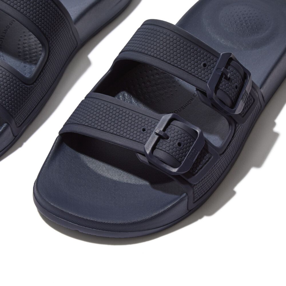 FitFlop iQ Buckle Slides Midnite Navy - Shopping4Africa