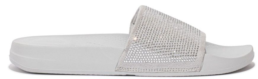 FitFlop iQ Embellished Slides Soft Grey - Shopping4Africa