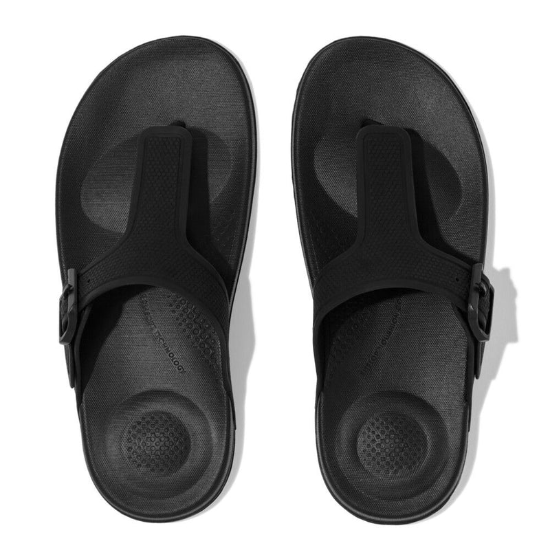 FitFlop iQushion Adjustble Buckle All Black - Shopping4Africa