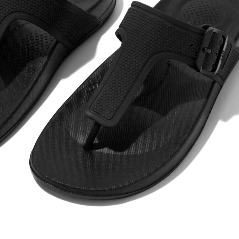 FitFlop iQushion Adjustble Buckle All Black - Shopping4Africa