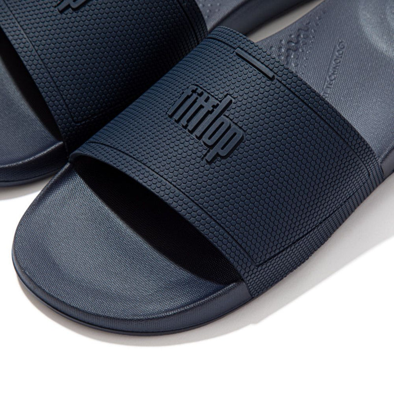 FitFlop iQushion Mens Slides Midnight Navy - Shopping4Africa
