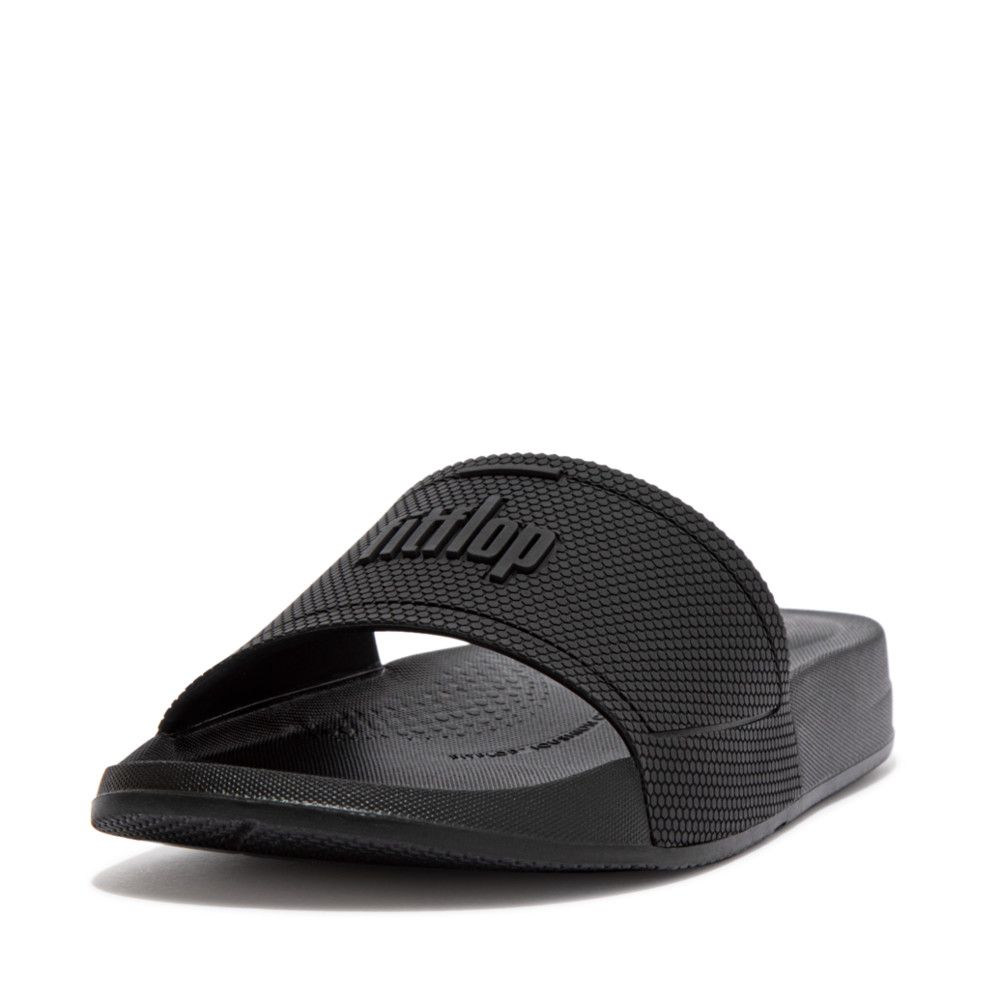 FitFlop Iqushion Slides All Black - Shopping4Africa