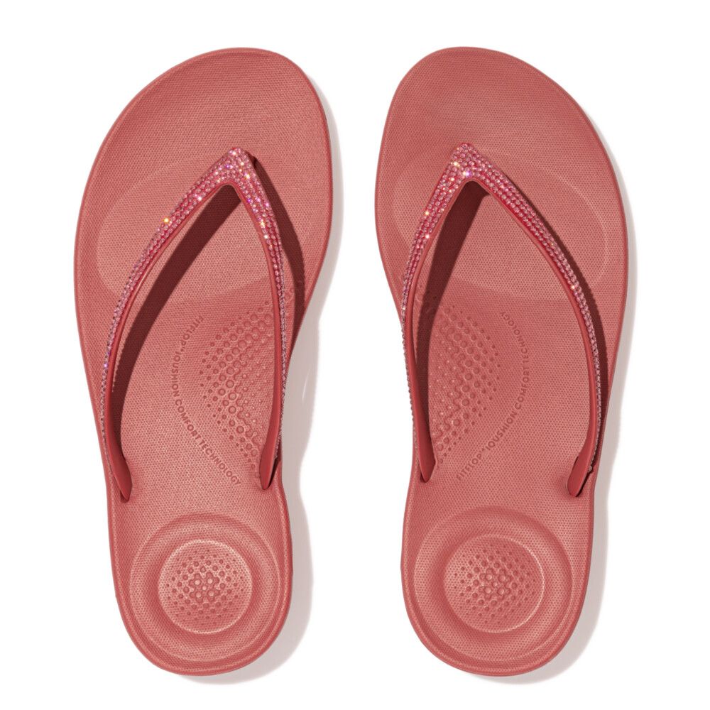 FitFlop iQushion Sparkle Dusky Red - Shopping4Africa