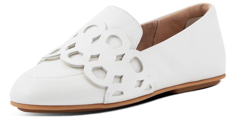 FitFlop Lena Entwined Loops Loafers Bright White - Shopping4Africa