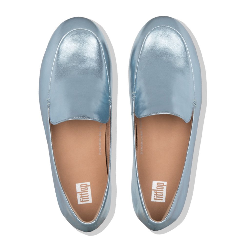 FitFlop Lena Loafer Metallic Ice Blue - Shopping4Africa