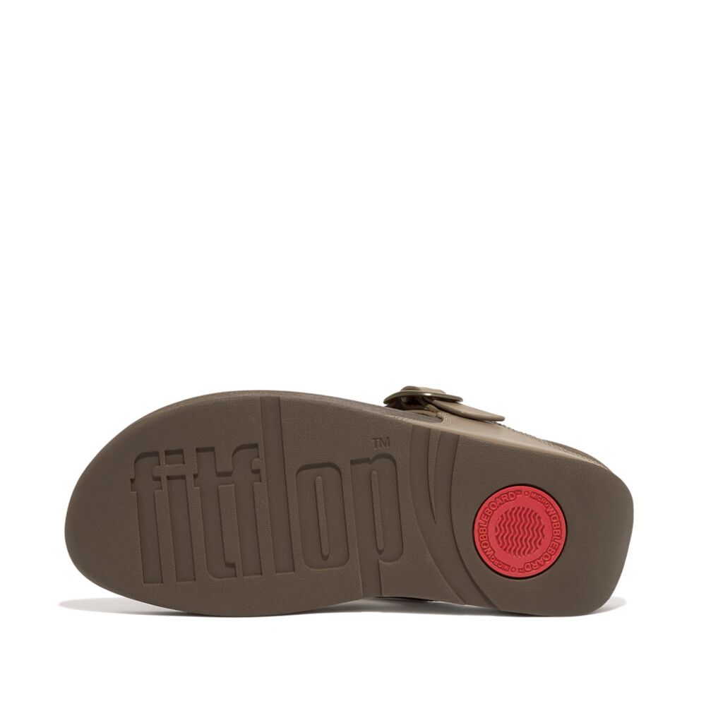 FitFlop Lulu Adj Leather Minky Grey - Shopping4Africa