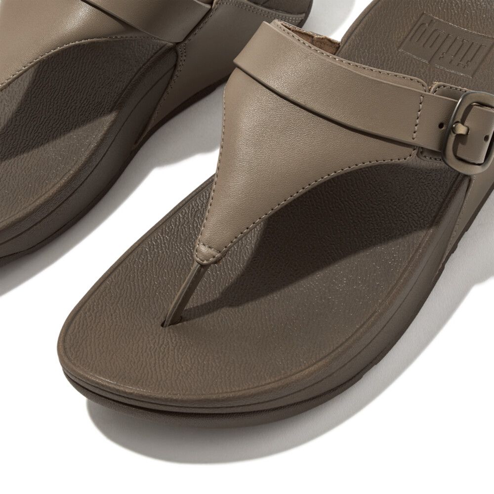 FitFlop Lulu Adj Leather Minky Grey - Shopping4Africa