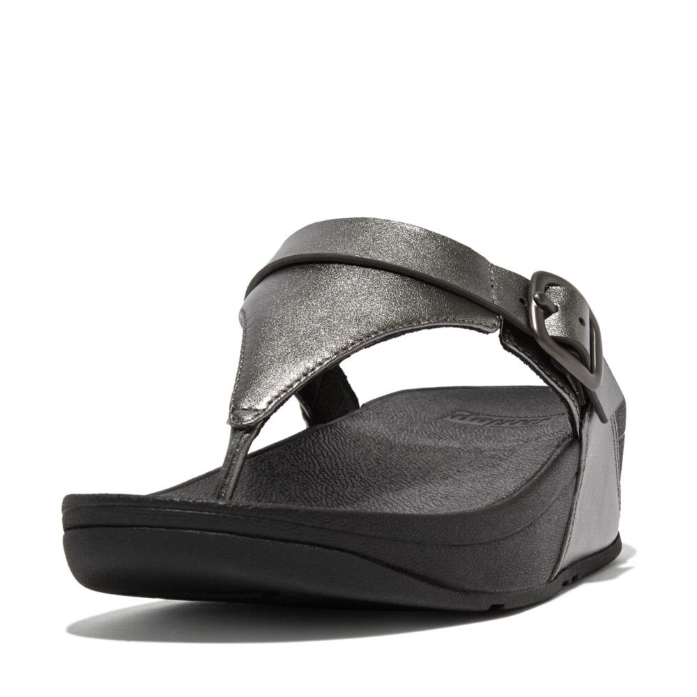 FitFlop Lulu Adj Leather Pewter Mix - Shopping4Africa