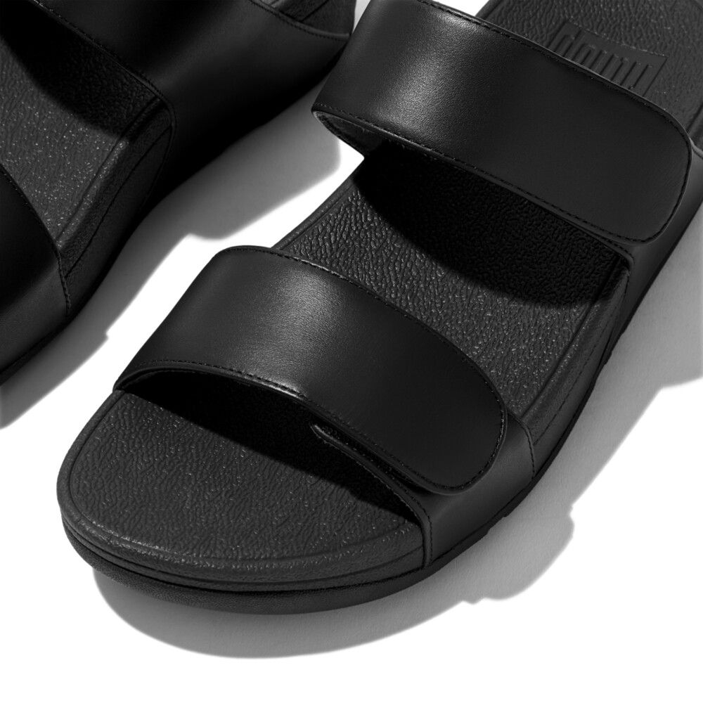 FitFlop Lulu Adj Lhr Slides All Black - Shopping4Africa