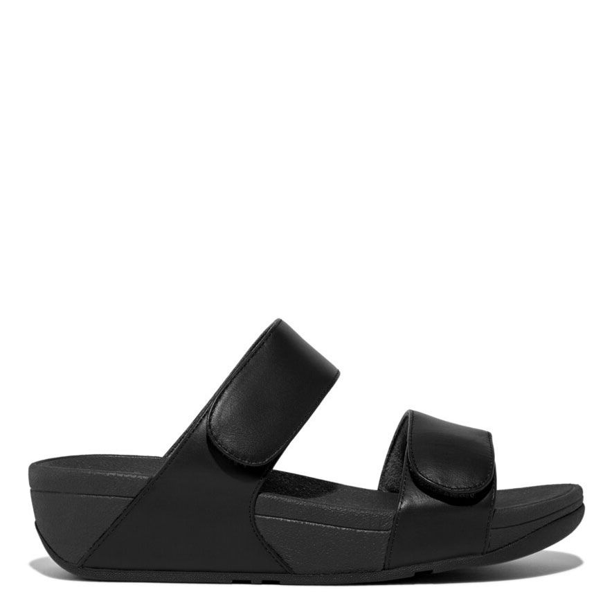 FitFlop Lulu Adj Lhr Slides All Black - Shopping4Africa