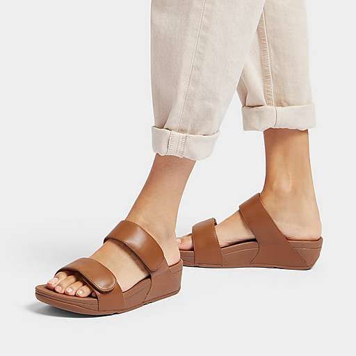 FitFlop Lulu Adj Lhr Slides Light Tan - Shopping4Africa