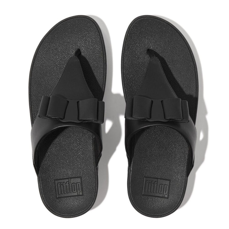 FitFlop Lulu Bow Leather All Black - Shopping4Africa