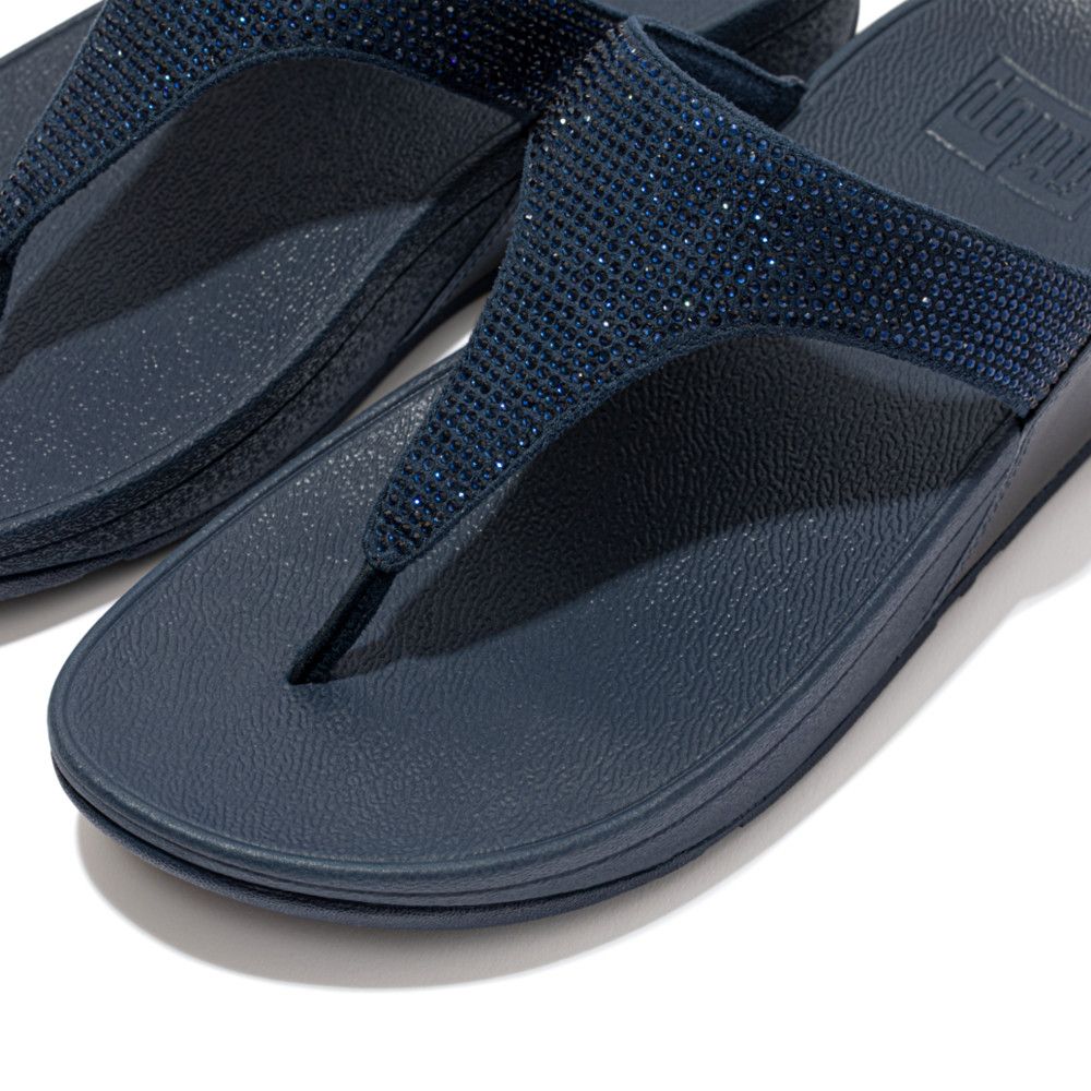 FitFlop Lulu Crystal Embel Mid Navy - Shopping4Africa