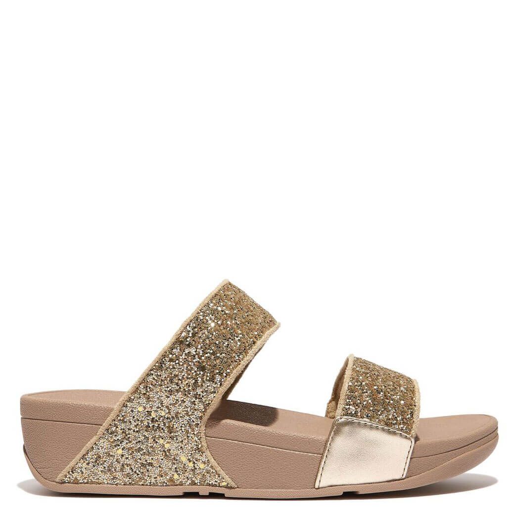 FitFlop Lulu Glitter Slide Latte Beige - Shopping4Africa